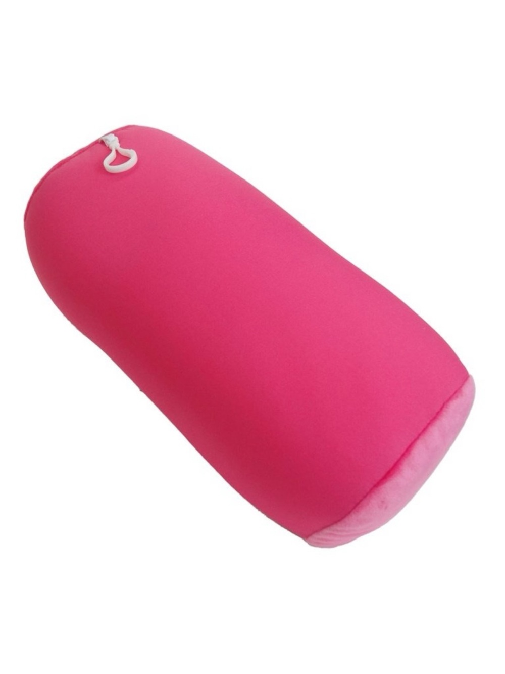 Hot Pink Microbead Bolster Travel Pillow Neck Back Support Cushion